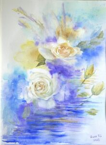 Zwischen Himmel und Wasser, 30 x 40 cm