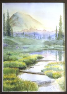 Stille des erwachenden Tages, 50 x 70 cm